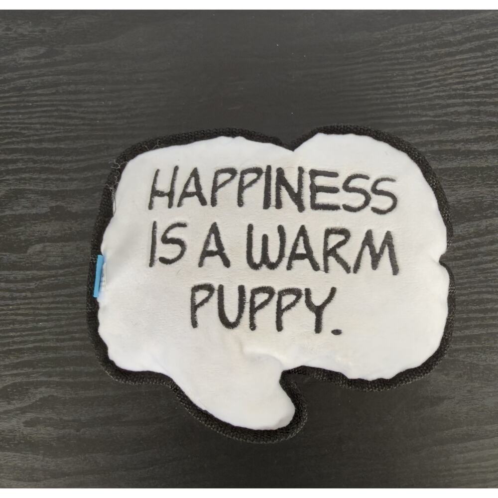 BarkBox Peanuts Charlie Brown Good Grief! Squeaky Crinkle Plush Dog Toy - NEW16